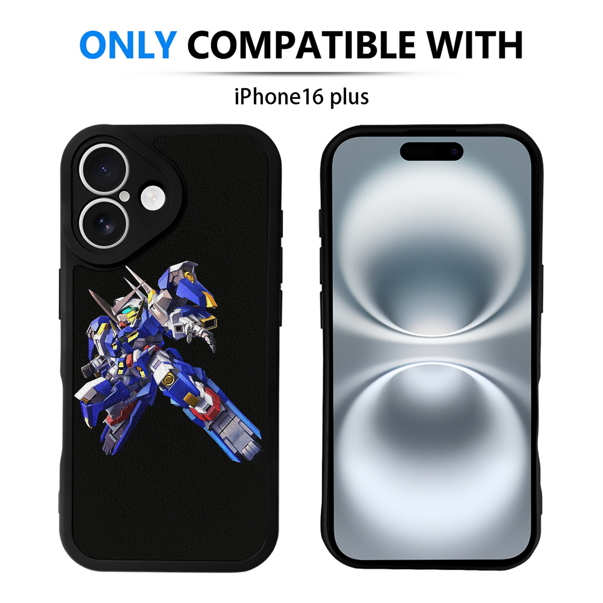 （画像用） 機動戦士ガンダム Mobile Suit Gundam 【iPhone 16シリーズ対応】シリコンスマホケース（レザー調） 材質：シリコン